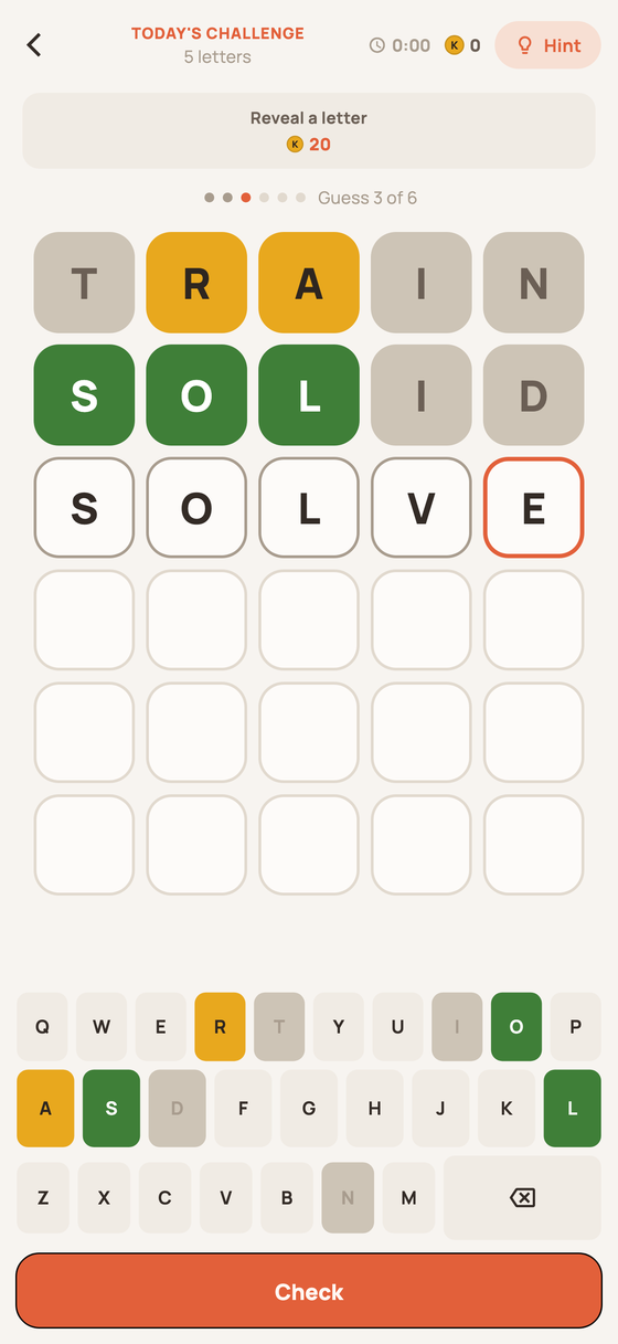 A game of Koto with the board half solved